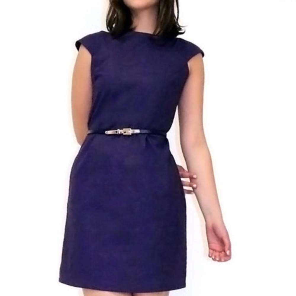•SUNHEE MOON• SF Designer Purple Cotton Dress